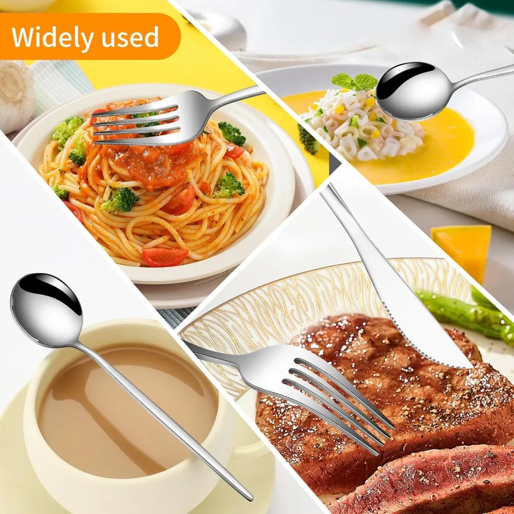 24-Piece Stainless Steel Cutlery Set for 6