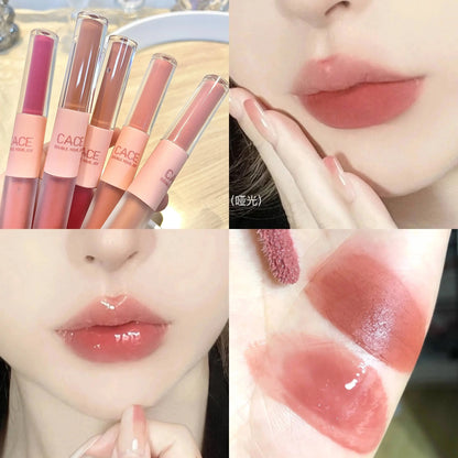 CACE Double-Head Lip Gloss & Matte Lipstick