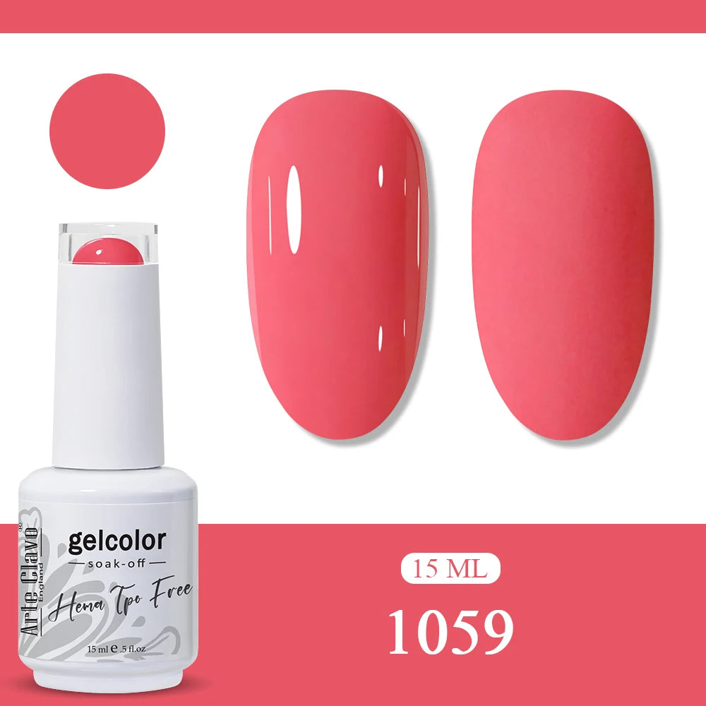 Arte Clavo Orange Gel Nail Polish