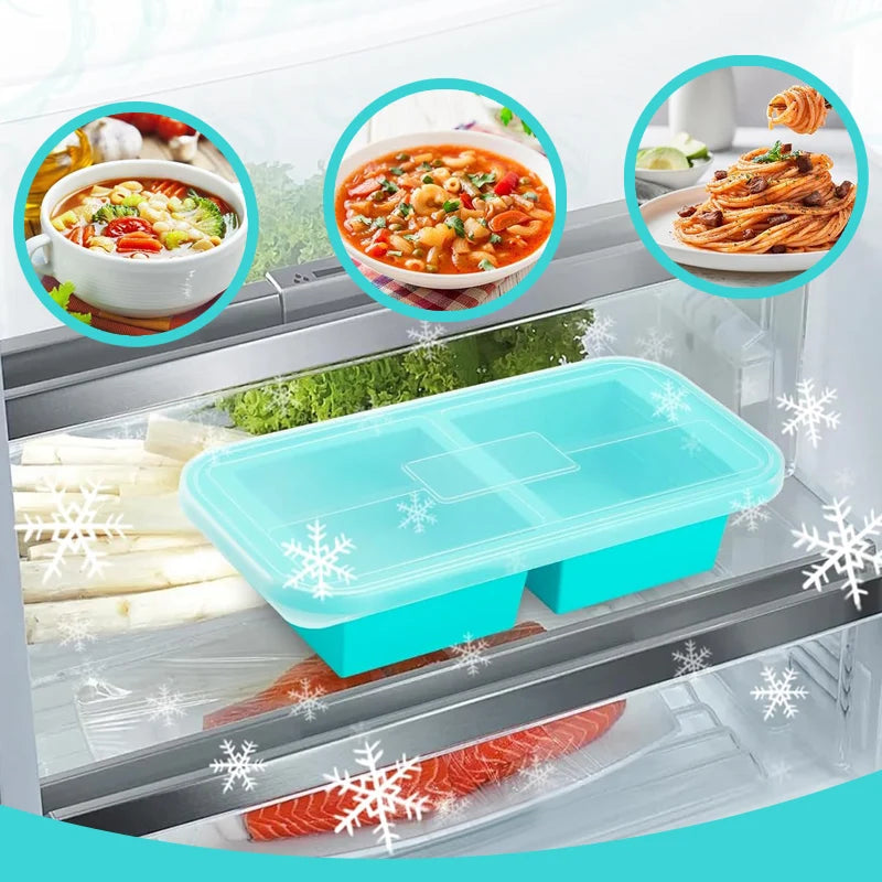 Silicone Freezer Meal Preparation  Molds
