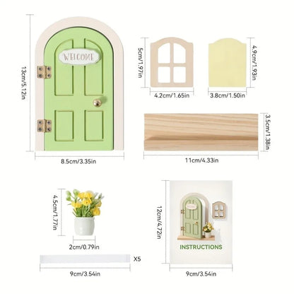 Glow-in-the-Dark Fairy Door Wall Decoration
