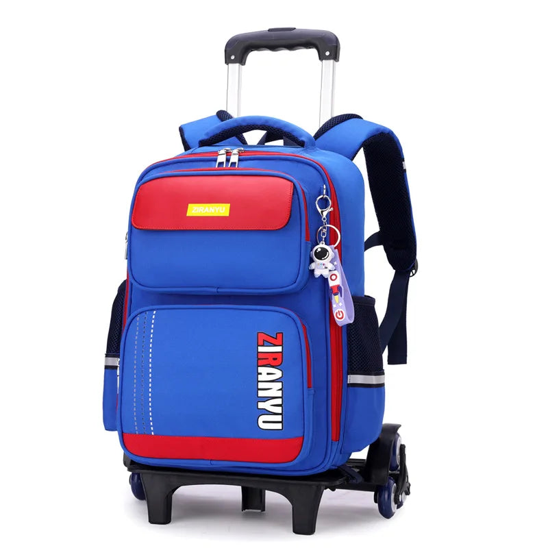 Rolling School Backpack with Wheels for Kids
