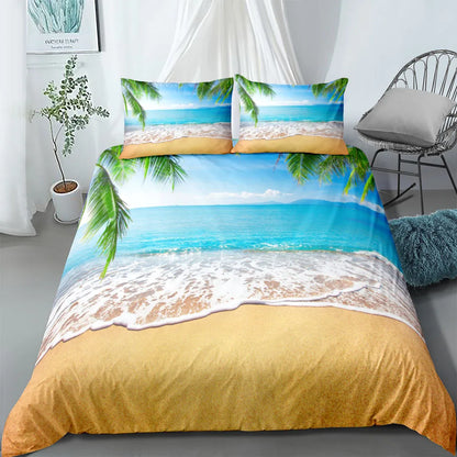 Sunset Hawaii Duvet Cover Set