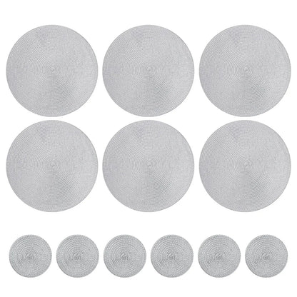 Round Braided Placemats Set