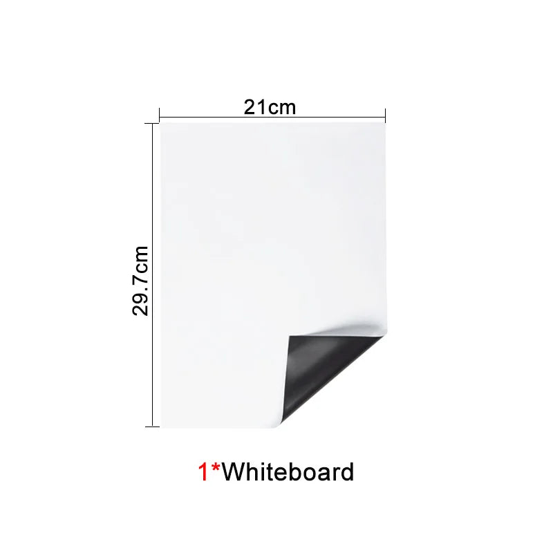 A4 Magnetic Dry Erase Whiteboard Sheet for Fridge