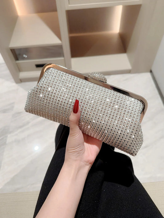 Shiny Rhinestone Evening Bag