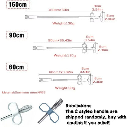 Stainless Steel Drain Cleaning Snake Tool