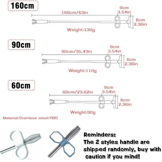 Stainless Steel Drain Cleaning Snake Tool