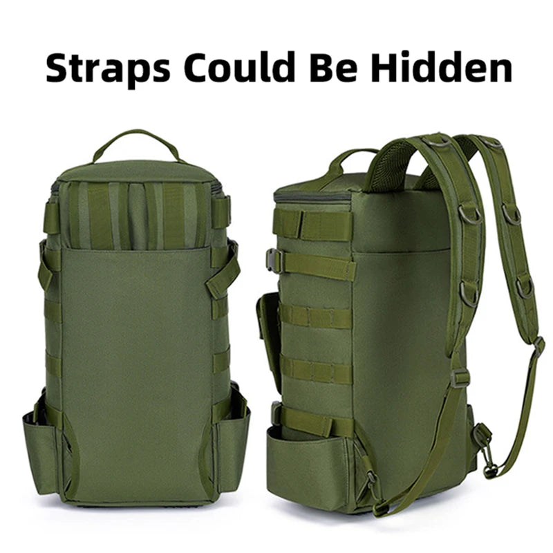 Tactical Fishing Backpack with Rod Holders