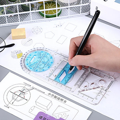 Multifunctional Geometric Drawing Ruler