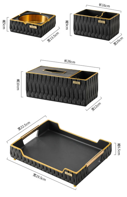 Luxury Resin Tissue Box Organizer