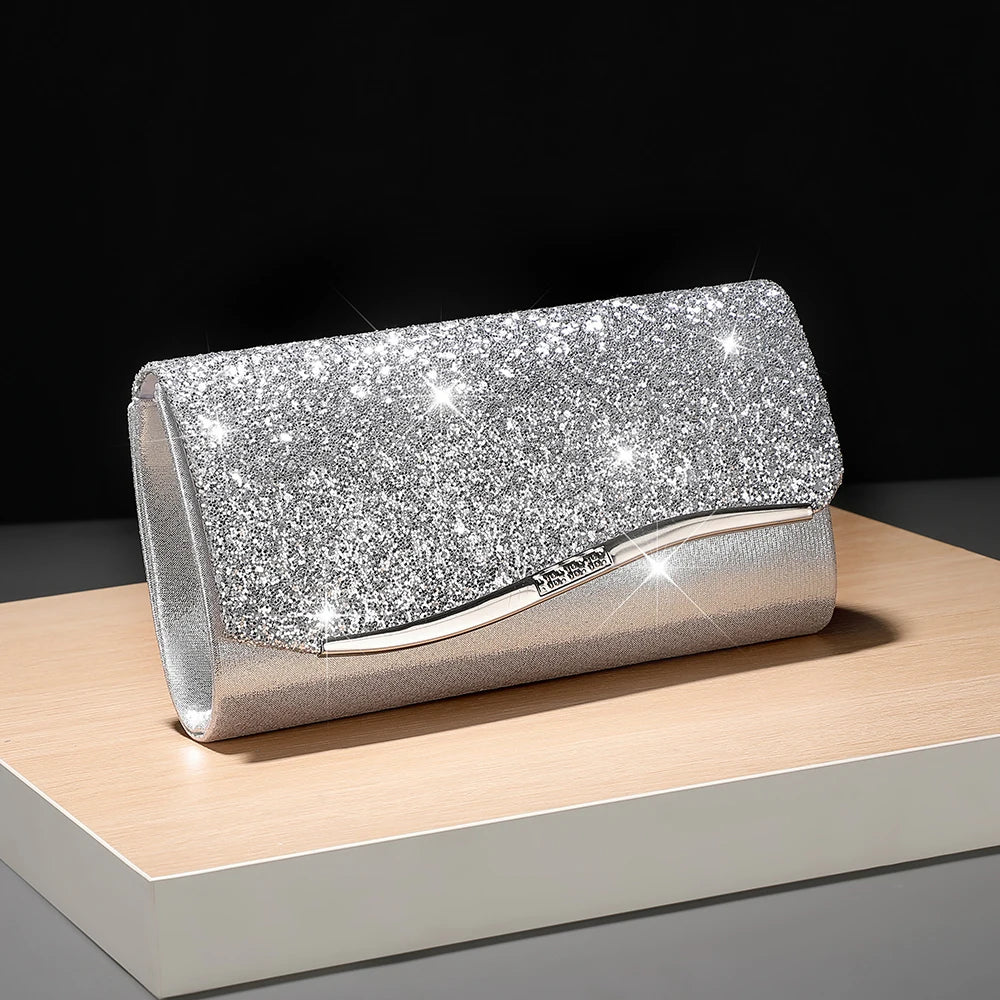 Sequin Evening Clutch Bag