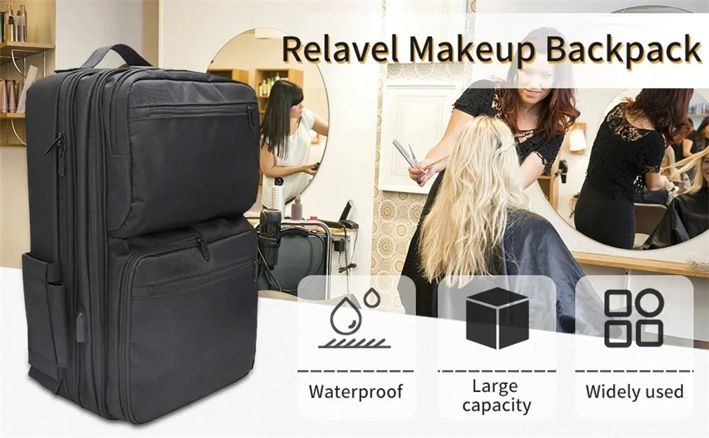 Professional Makeup Artist Travel Backpack