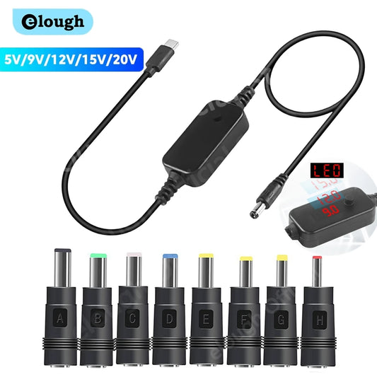 USB-C PD to DC Power Cable