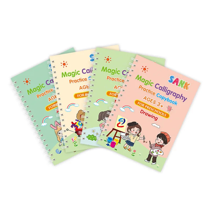 Kids Reusable Magic Practice Copybook with Disappearing Pen