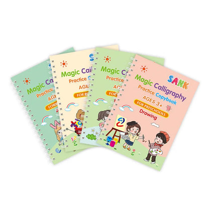 Kids Reusable Magic Practice Copybook with Disappearing Pen