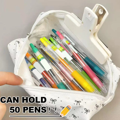 Large Capacity Bow Pencil Case