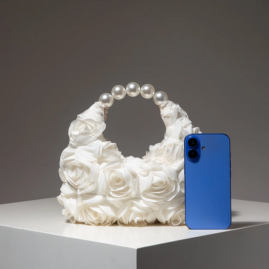 Floral Pearl Evening Handbag