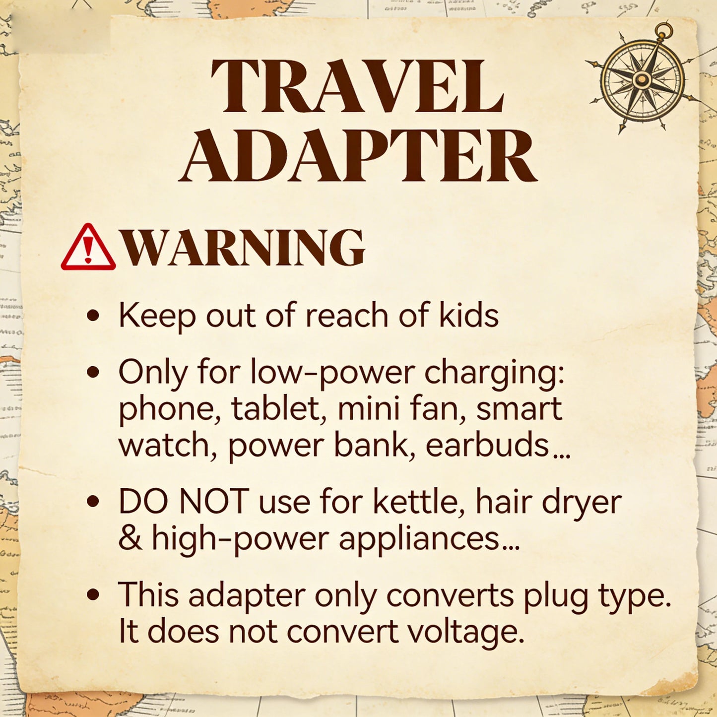 Universal EU Travel Plug Adapter