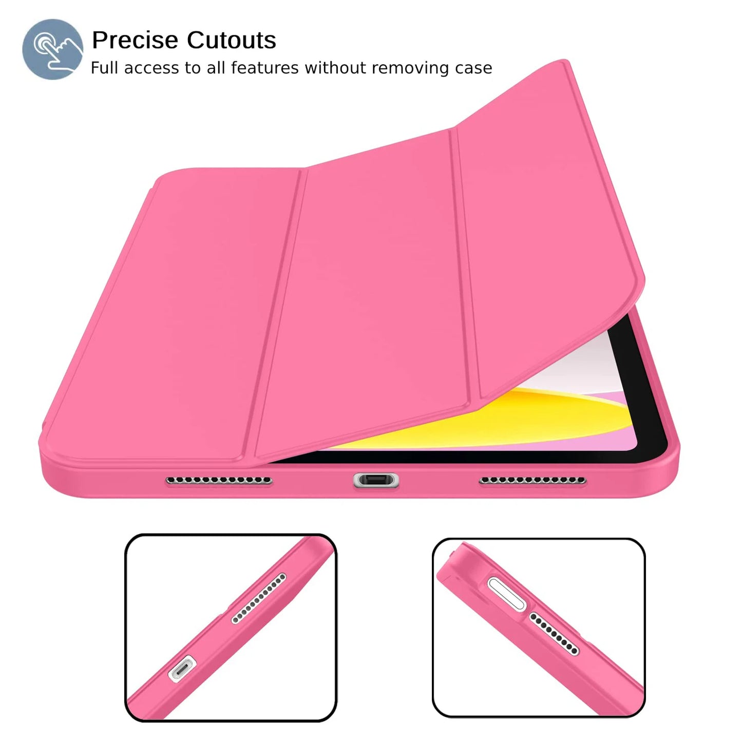 Magnetic Slim Trifold Case for iPad 10th & 11th Generation