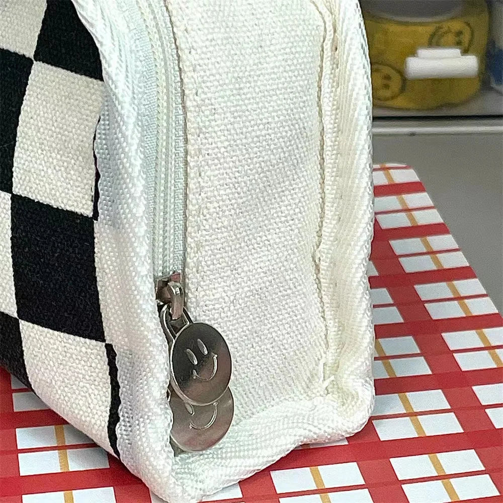 Checkerboard Large Pencil Case