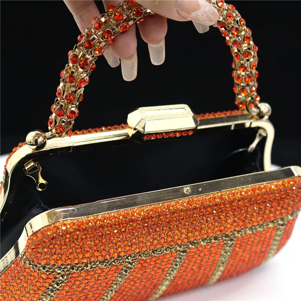 Luxury Rhinestone Evening Clutch Bag