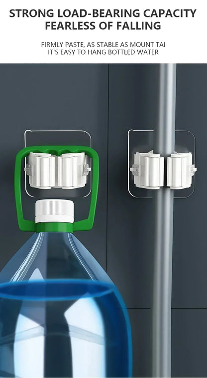 Wall Mounted Mop & Broom Holder Set