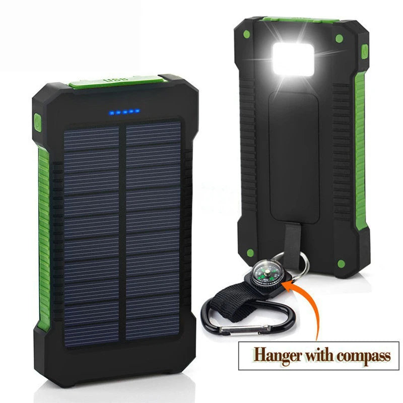 Solar Power Bank with Flashlight