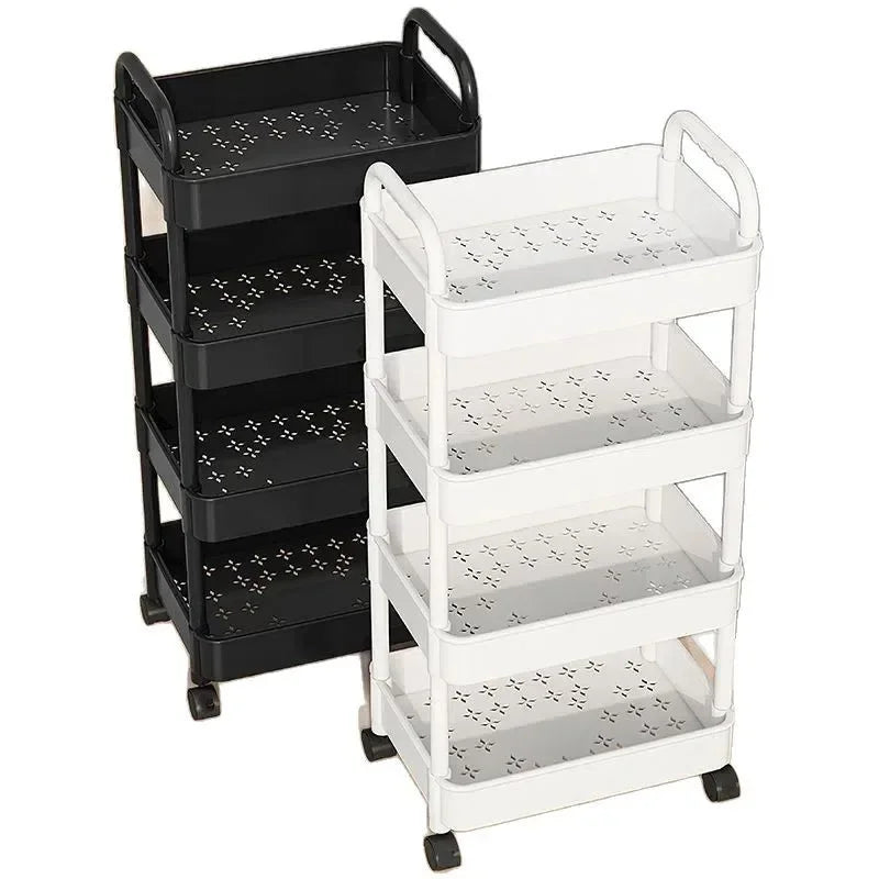 5-Tier Rolling Storage Trolley Rack