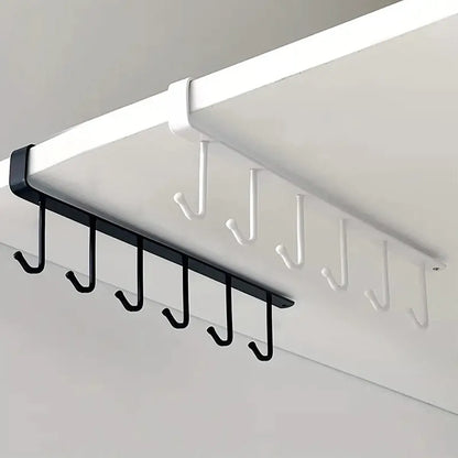 Iron Under-Shelf Storage Hook Rack