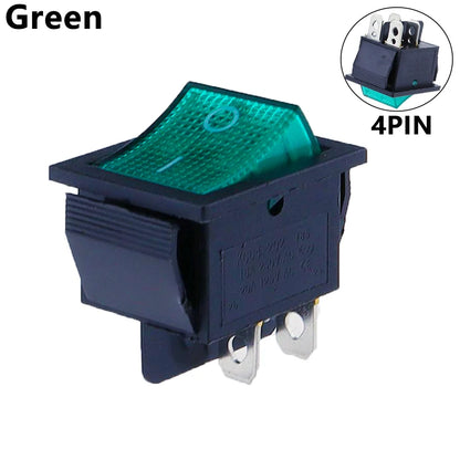 KCD4 Illuminated 4-Pin Rocker Power Switch