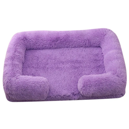 Plush Dog Bed with Removable Cover