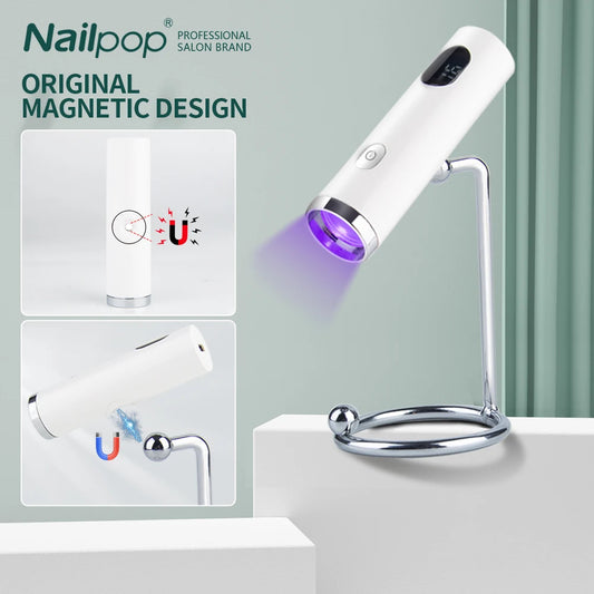 Mini Rechargeable UV Nail Lamp with Silicone Stamper
