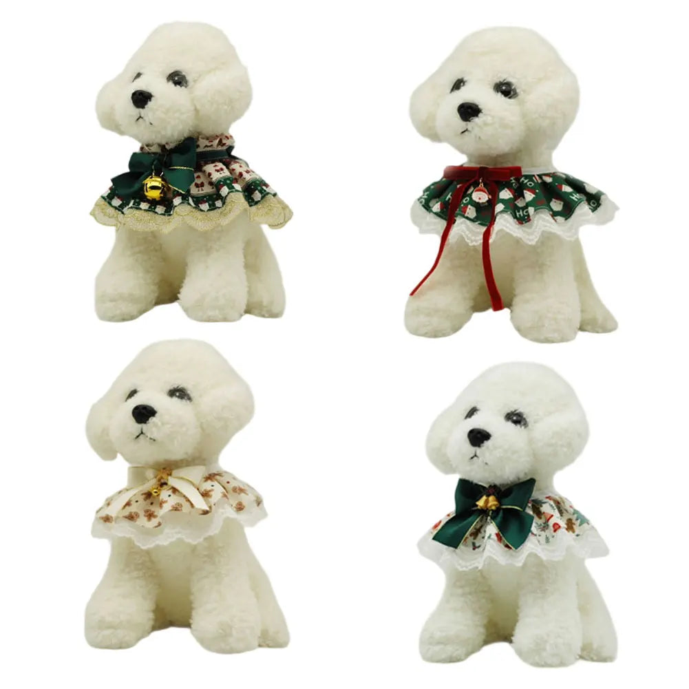 Christmas Adjustable Pet Lace Bandana Collar