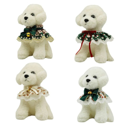 Christmas Adjustable Pet Lace Bandana Collar