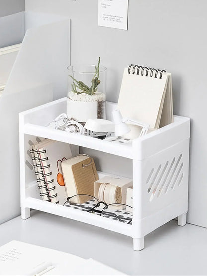 Modern 2-Tier Desk Storage Organizer
