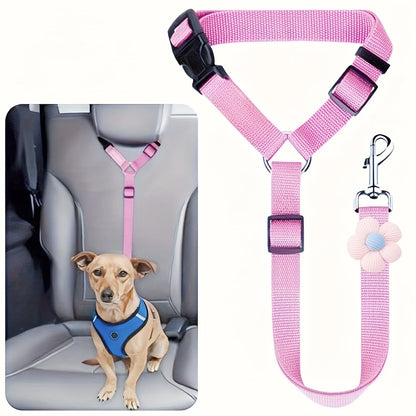 Adjustable Dog Car Seat Belt Safety Tether