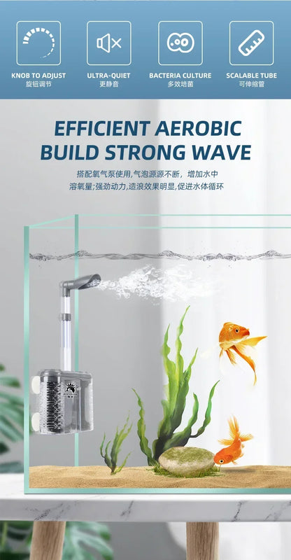 USB Aquarium Internal Filter with Bio Sponge & Water Filtration