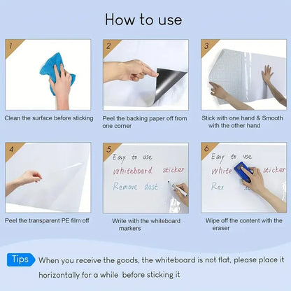 Magnetic Dry Erase Whiteboard Wall Sticker