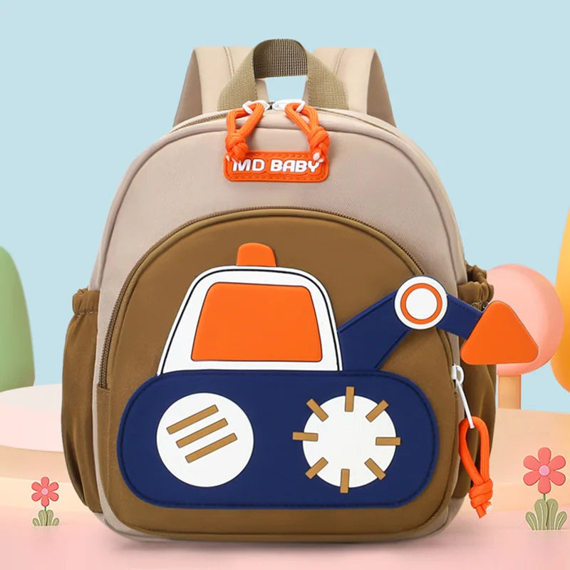 Kids Construction Truck School Backpack