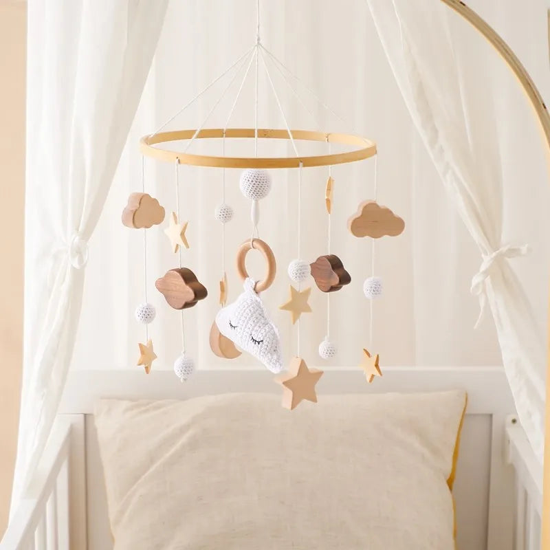 Wooden Baby Crib Mobile