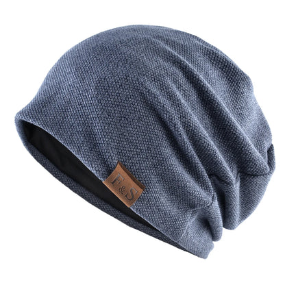 Unisex Cotton Knit Casual Beanie Hat