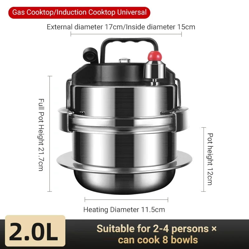Portable Stainless Steel Pressure Cooker