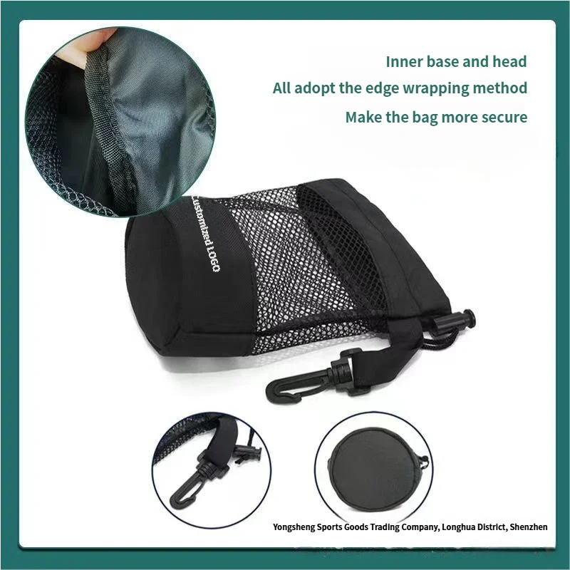 Golf Ball Storage Bag with Drawstring Closure