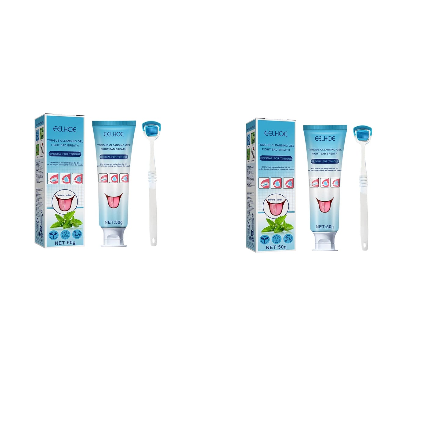 Tongue Cleaning Gel & Brush Kit
