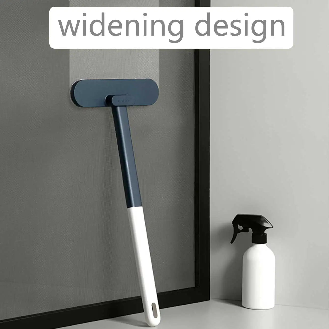 Long-Handled Window & Surface Cleaning Brush for Glass
