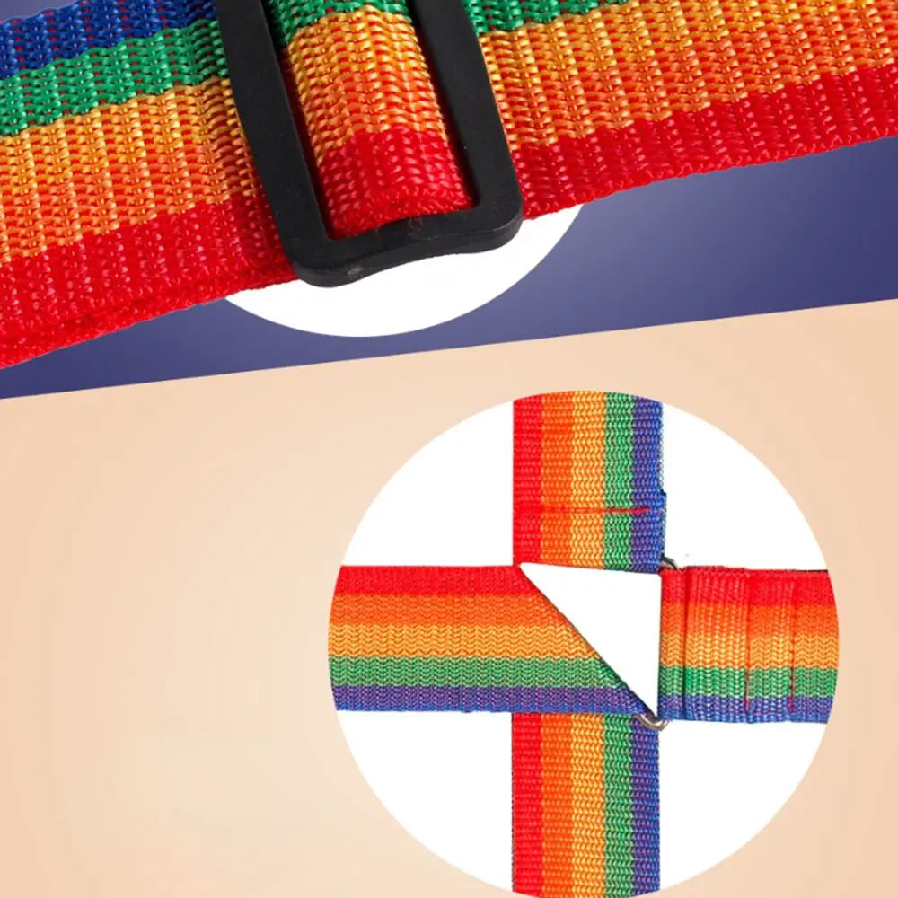 Adjustable Rainbow Luggage Strap