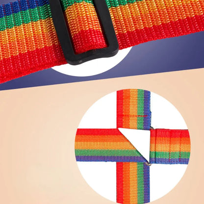 Adjustable Rainbow Luggage Strap