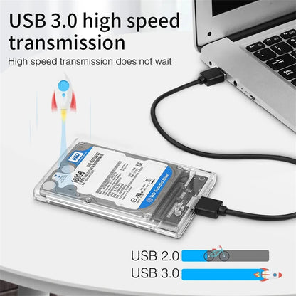 Tool-Free USB 3.0 Type-C External Enclosure for 2.5” SATA HDD & SSD