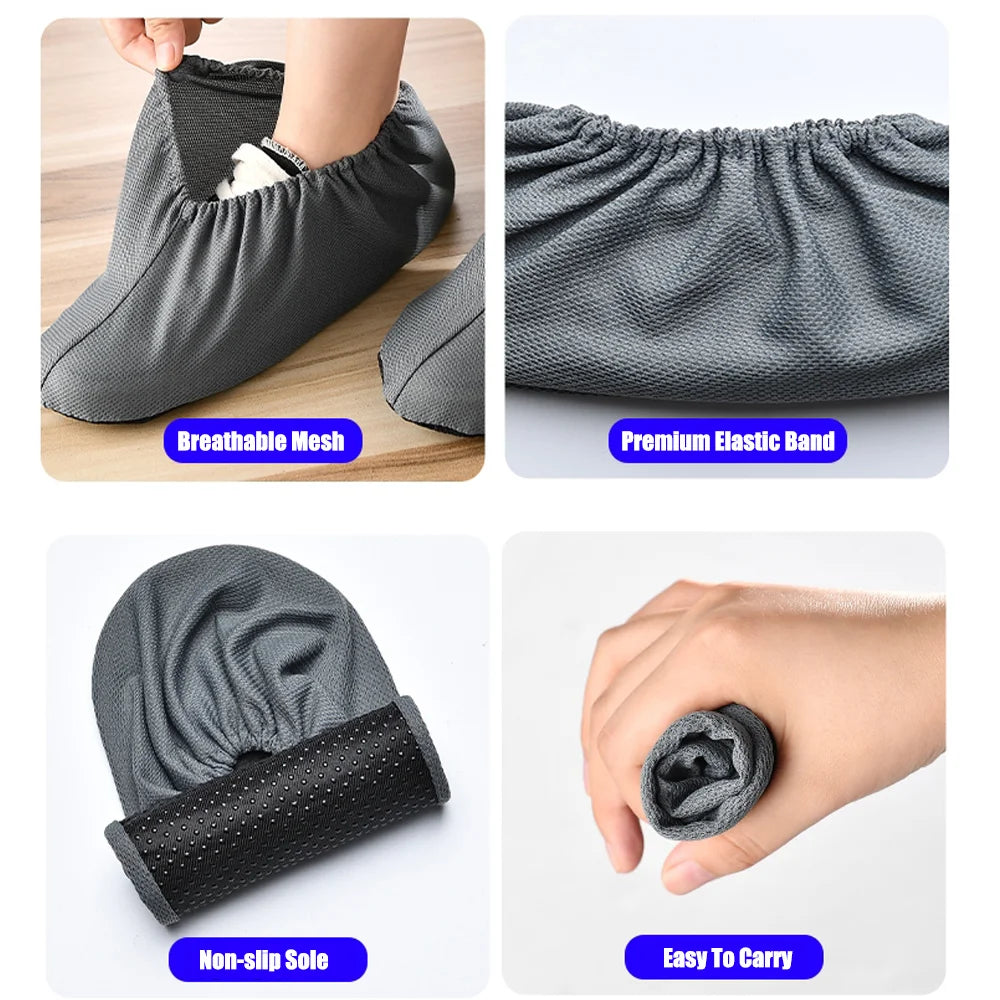 Reusable Non-Slip Shoe Covers for Home Protection